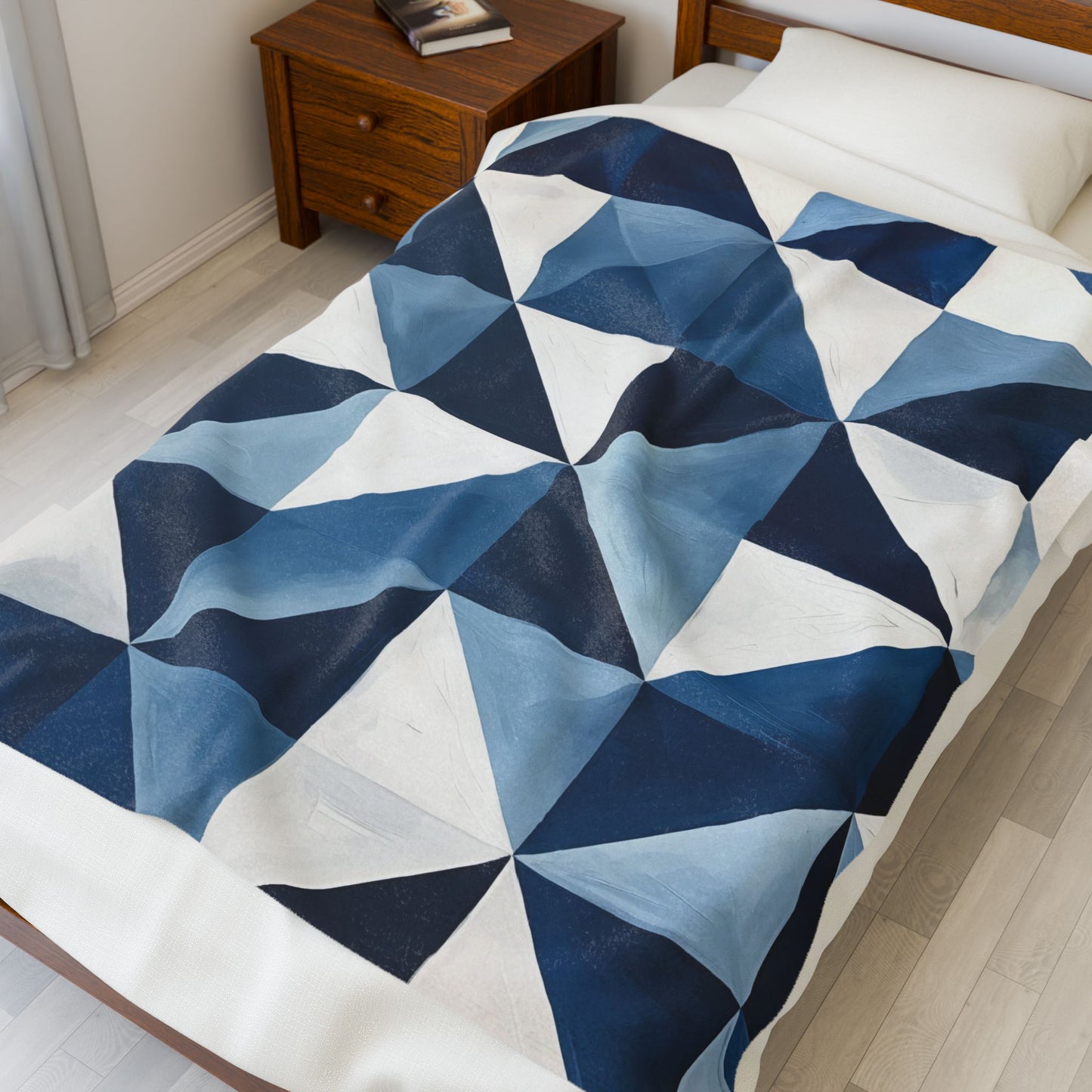 Blue Diamond Plush Blanket