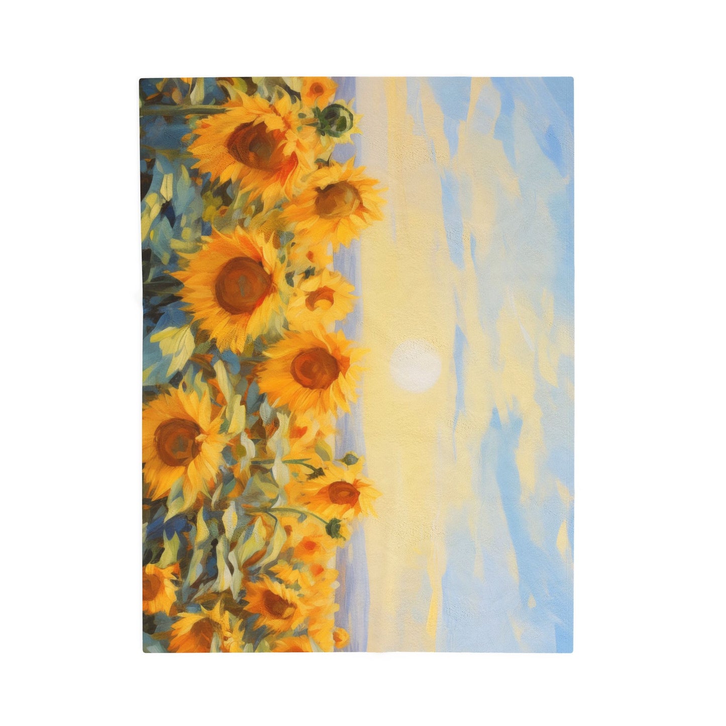 Sunflowers Plush Blanket