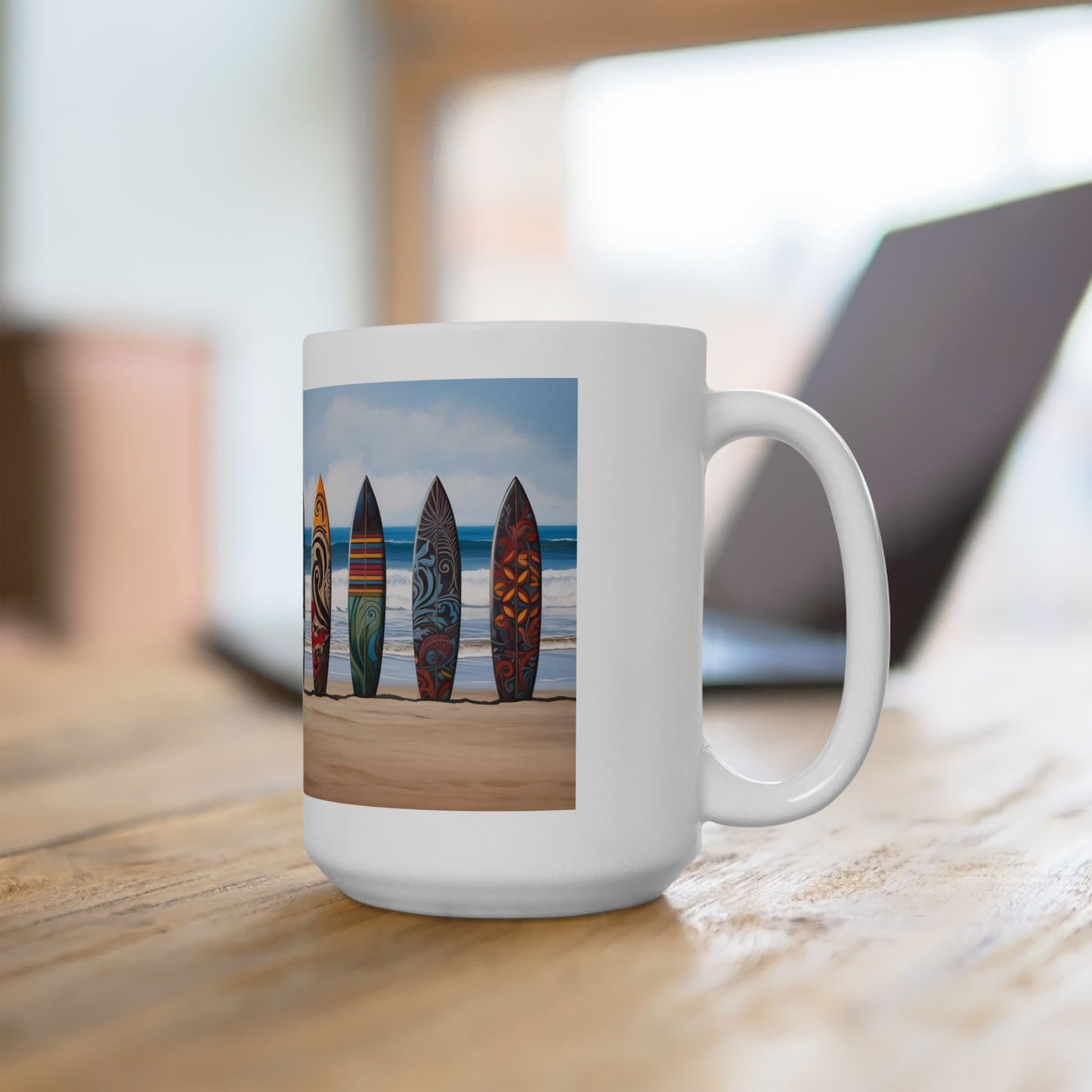 Surfboard Ceramic Mug