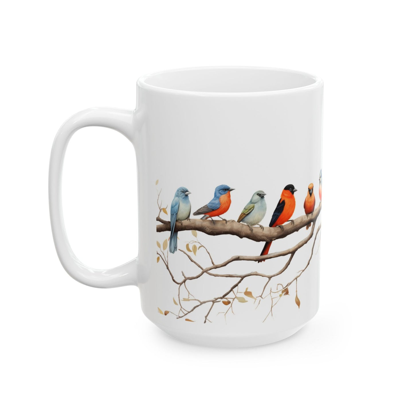 12 Birds Ceramic Mug