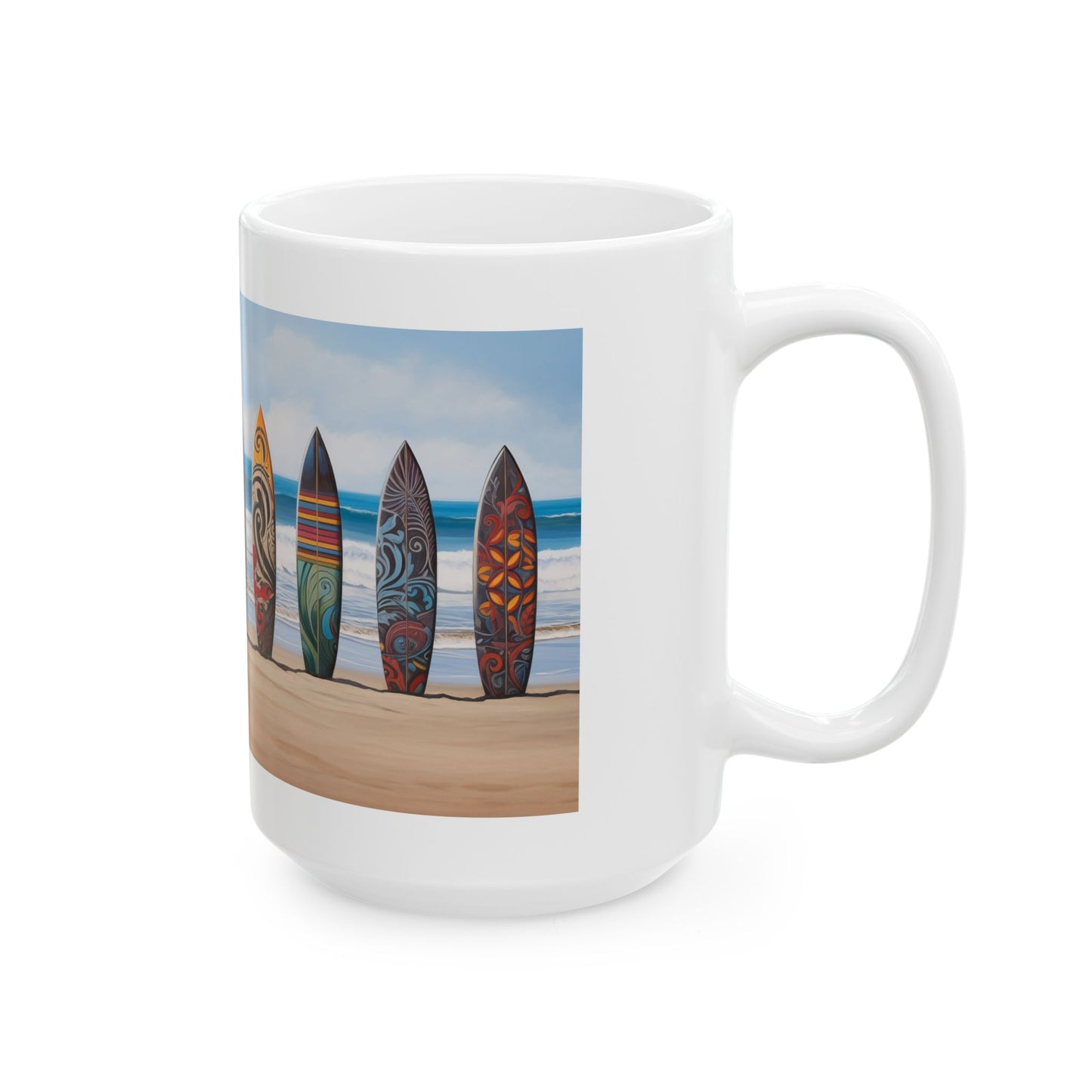 Surfboard Ceramic Mug