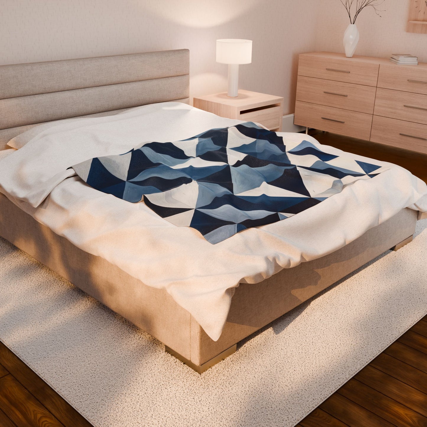 Blue Diamond Plush Blanket