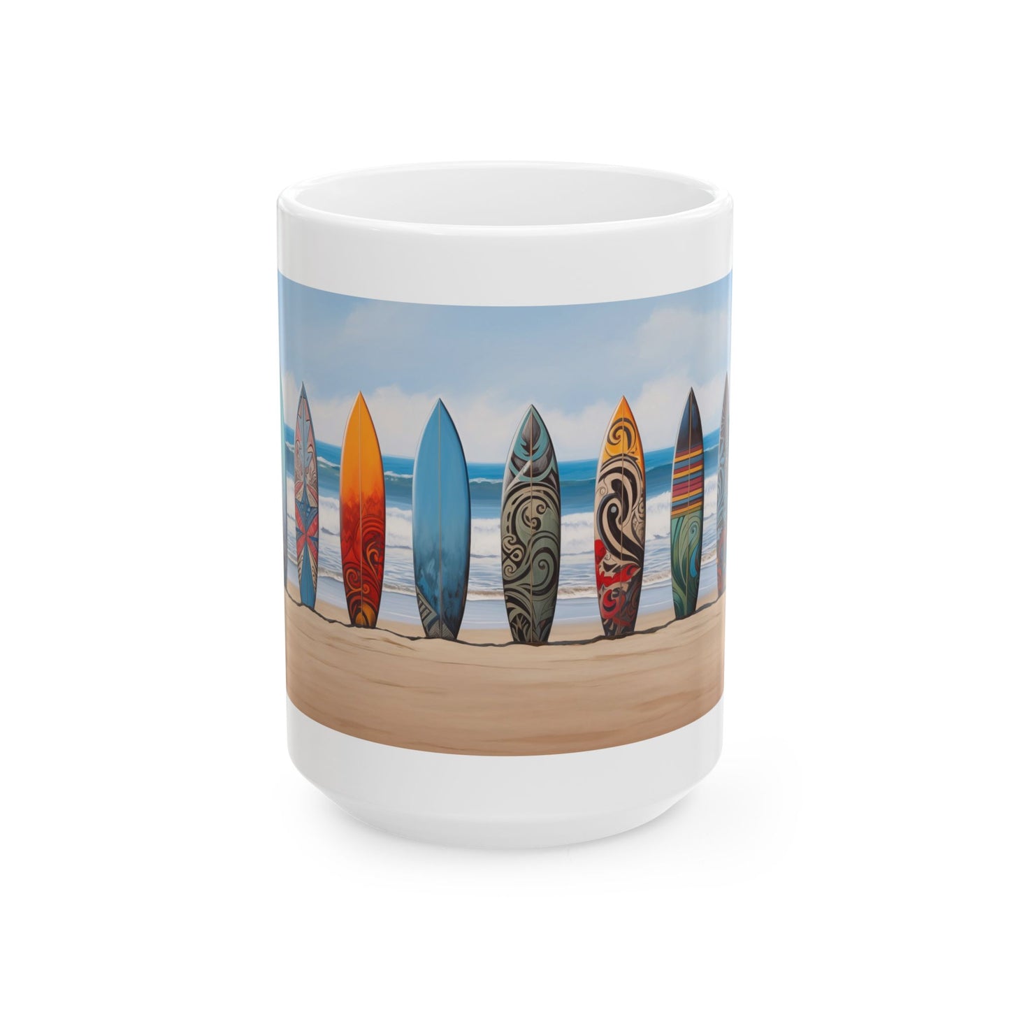 Surfboard Ceramic Mug