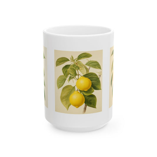 Citrus Ceramic Art Mug 15oz