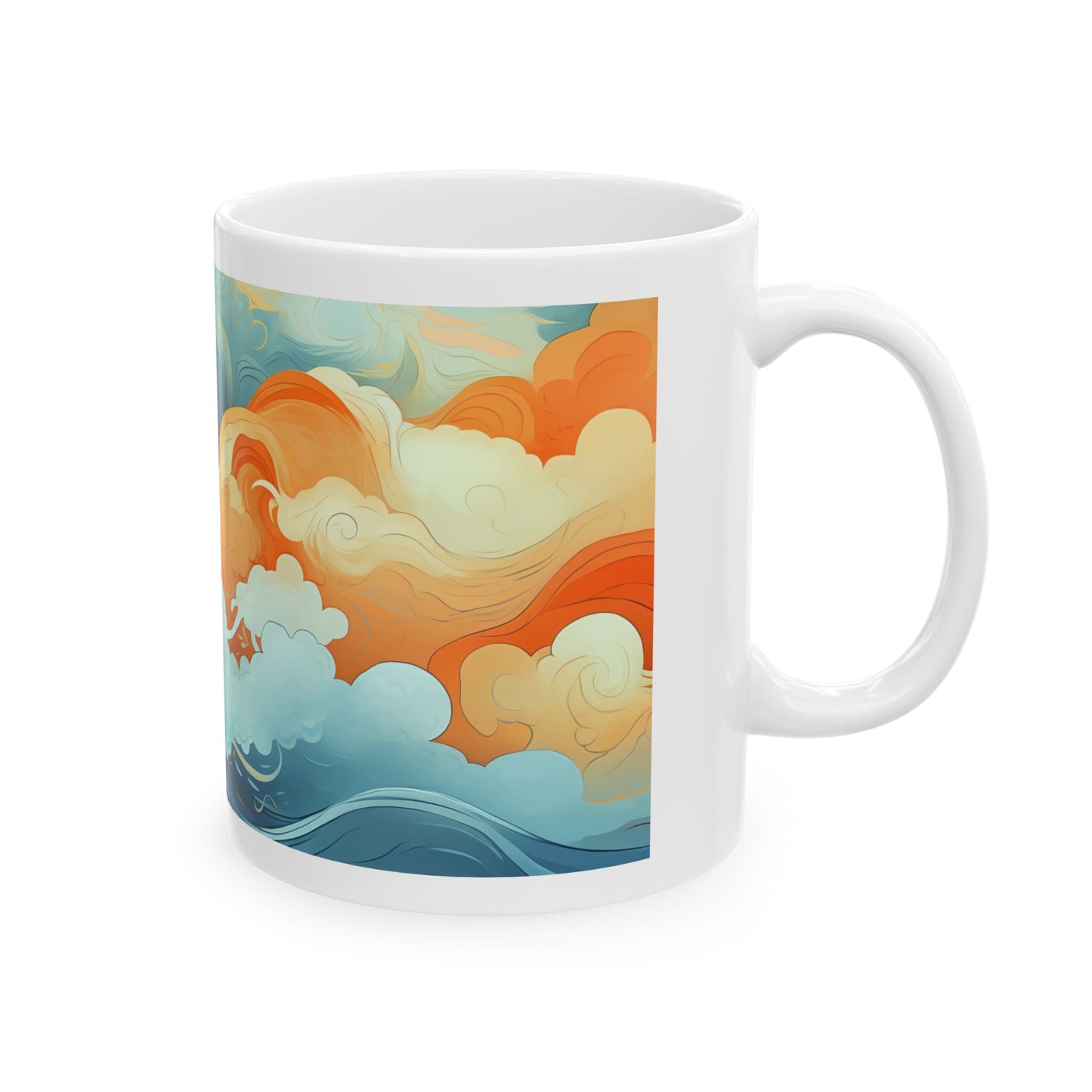 Mongolian Sky Ceramic Mug