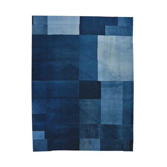 Blue Denim Plush Blanket