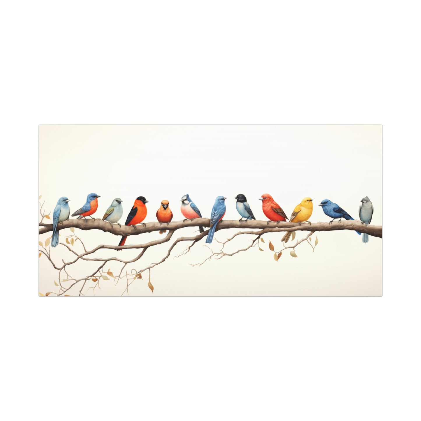 12 Birds Fine Art Canvas
