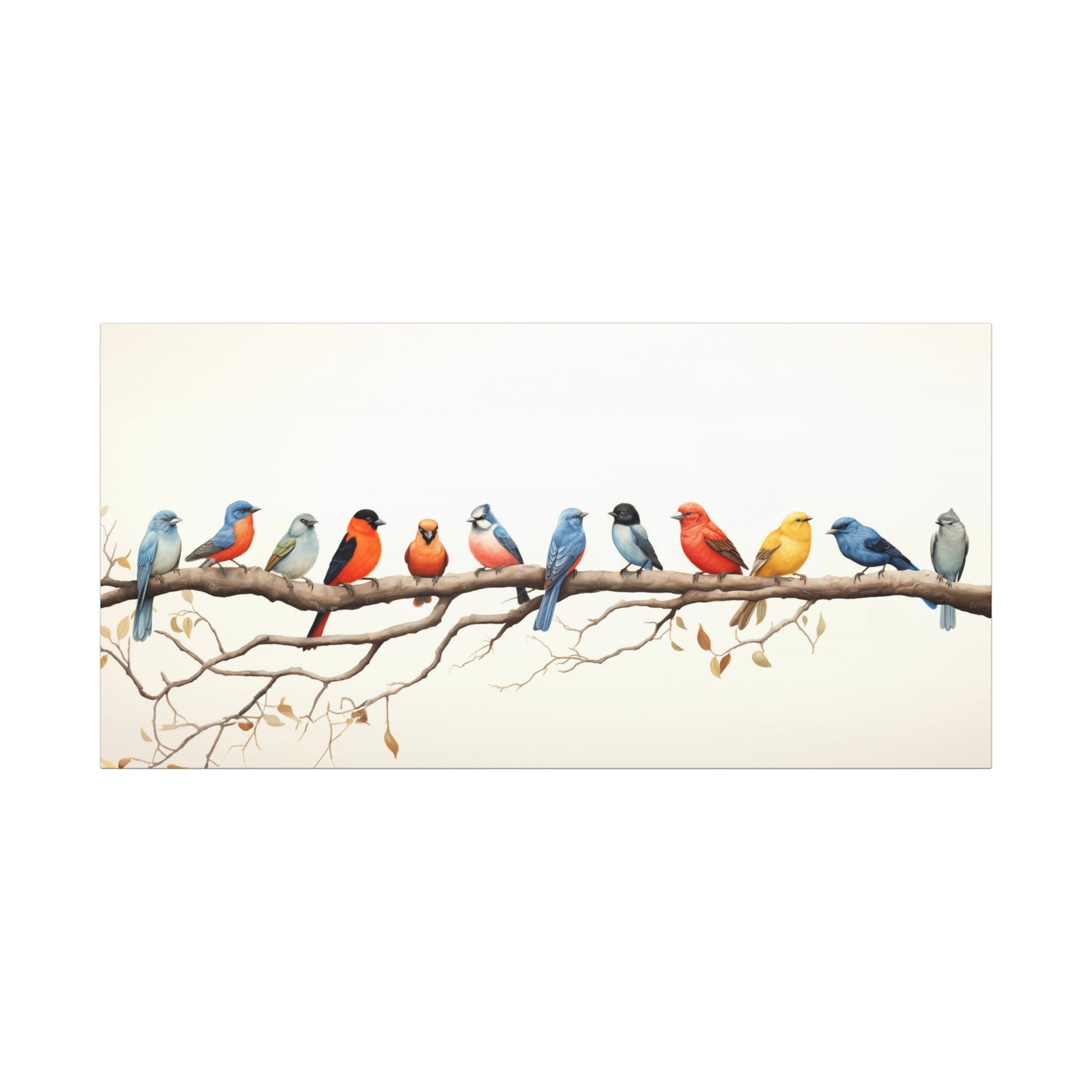 12 Birds Fine Art Canvas