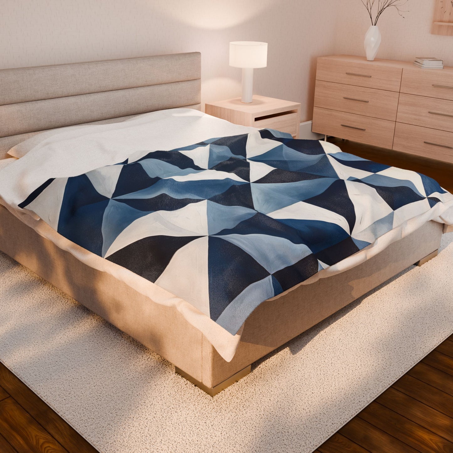 Blue Diamond Plush Blanket
