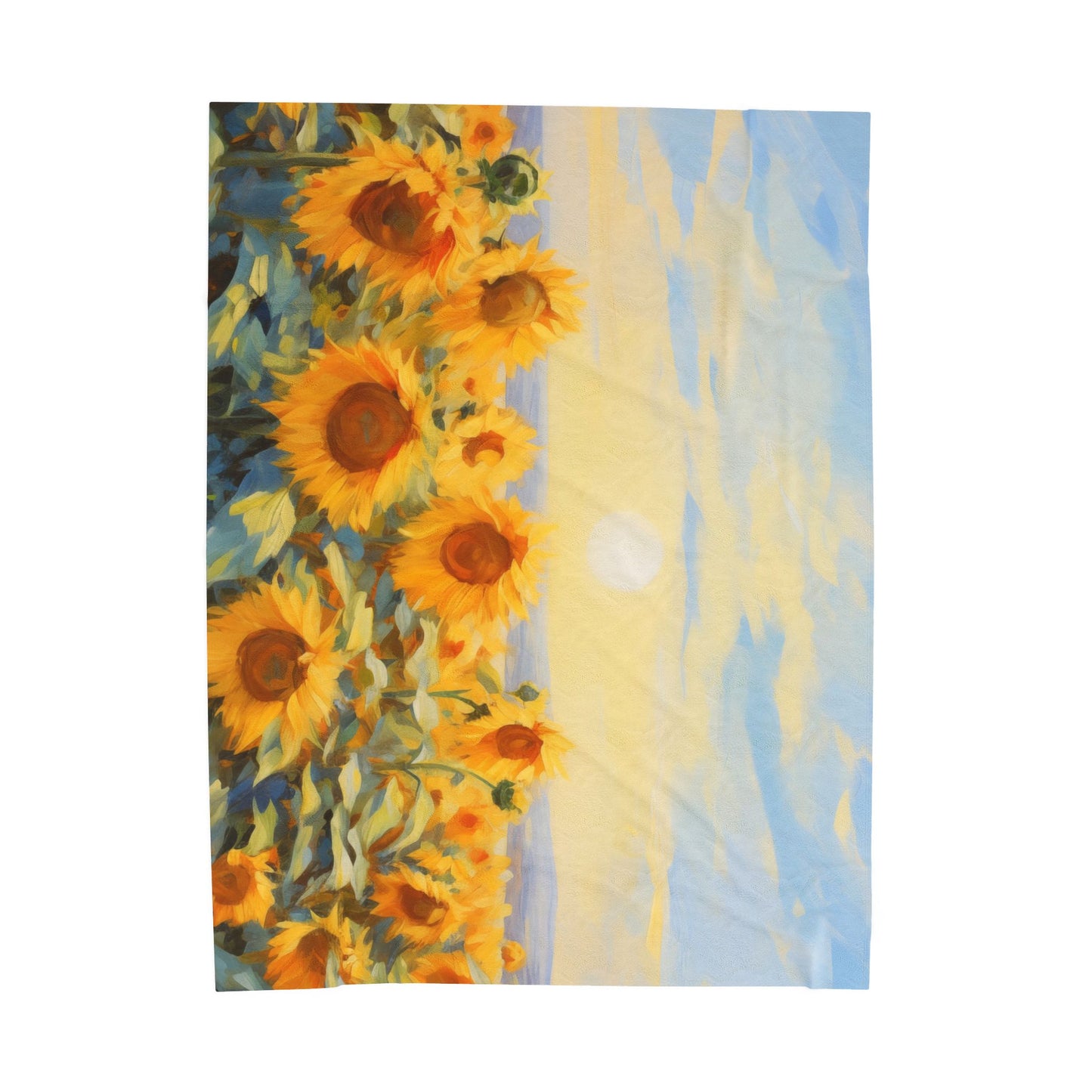 Sunflowers Plush Blanket