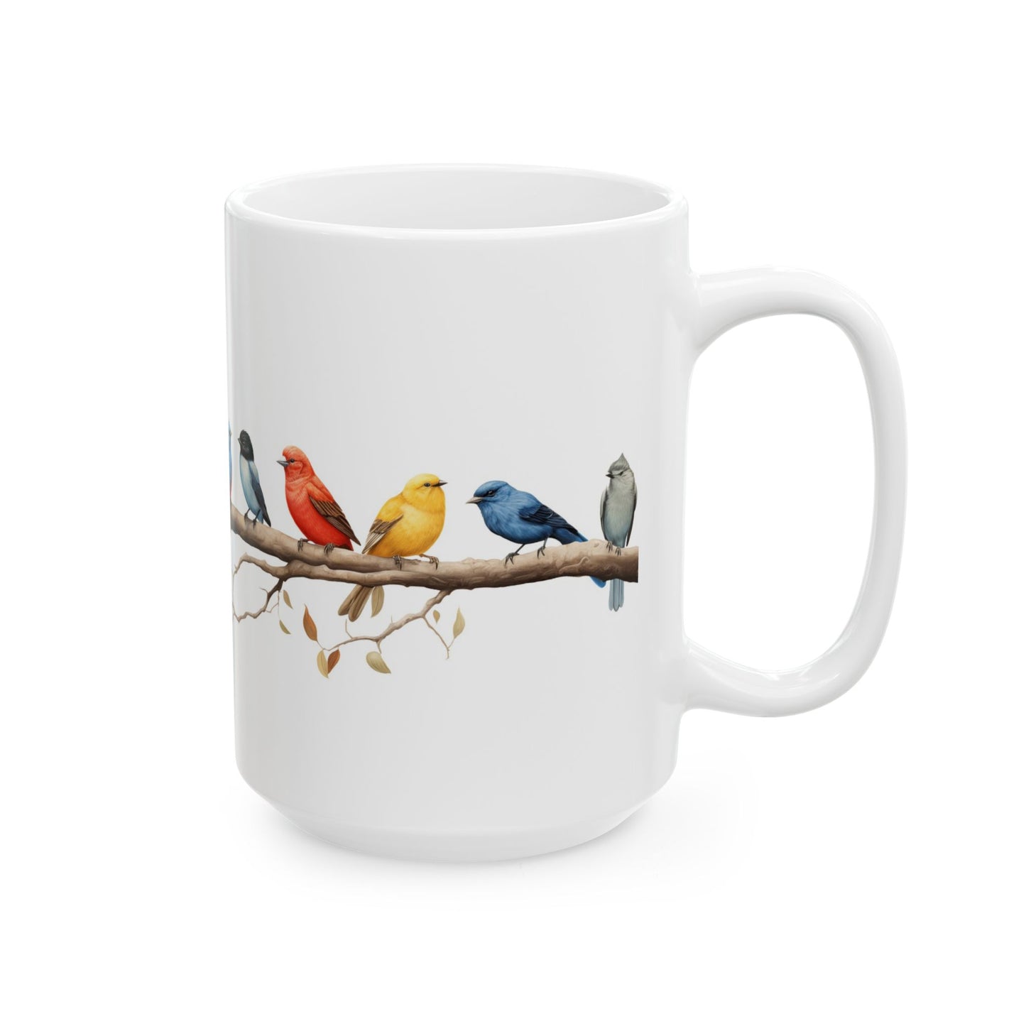 12 Birds Ceramic Mug
