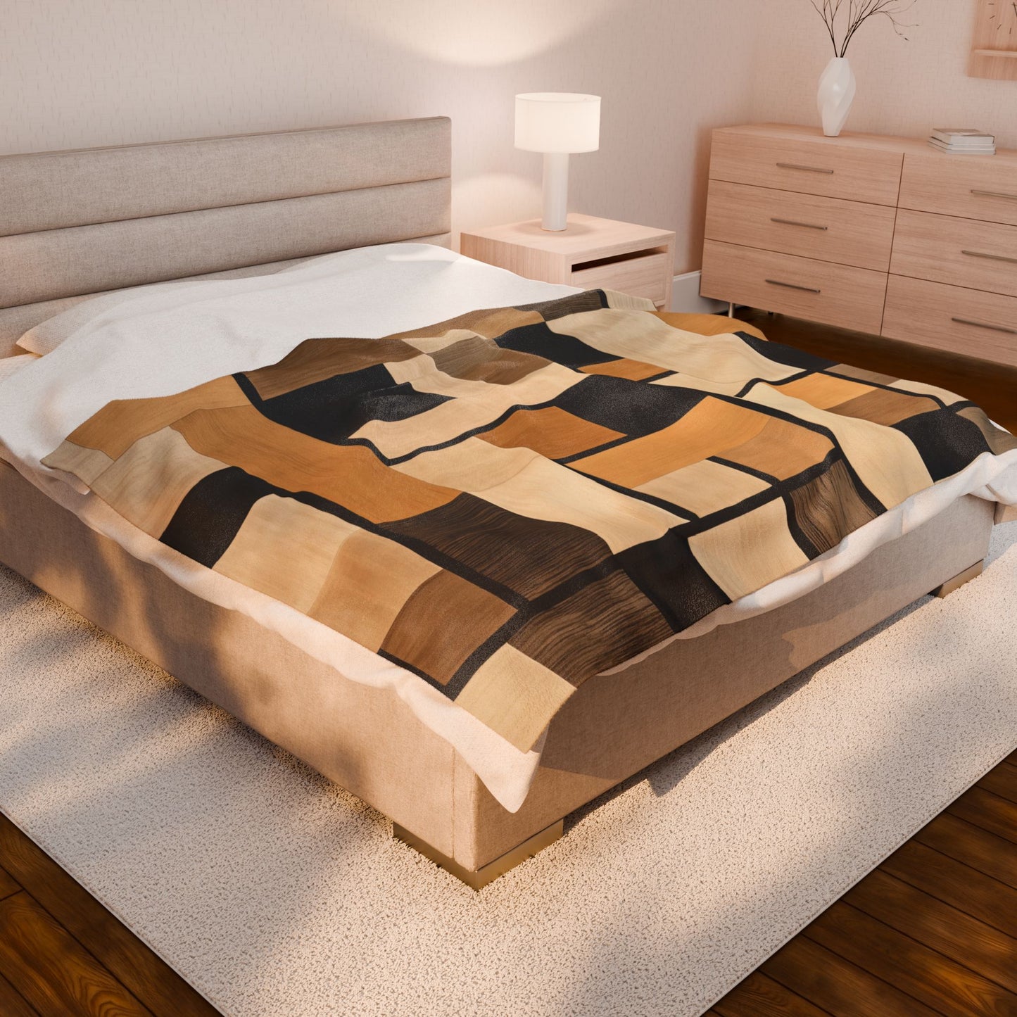 Japandi Plush Blanket