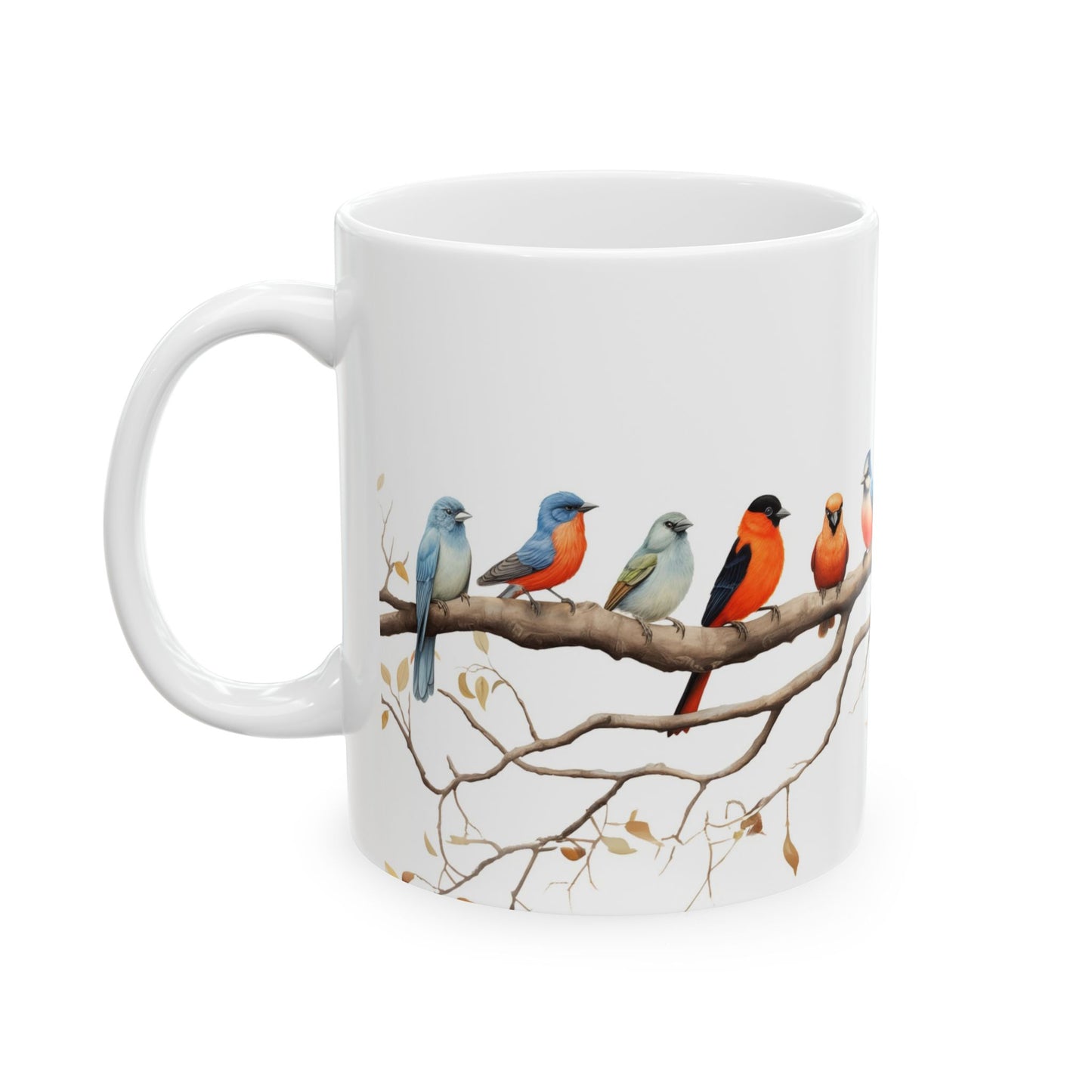 12 Birds Ceramic Mug