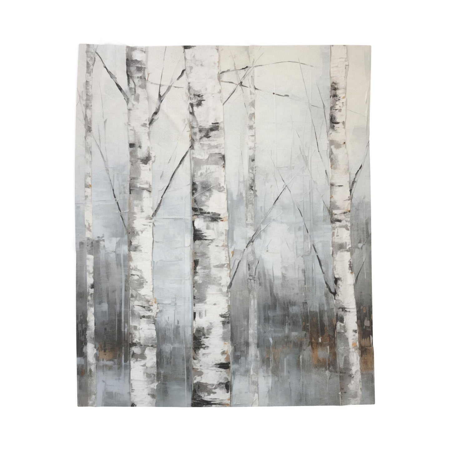 Alpine Mist Plush Art Blanket