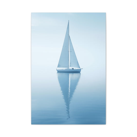 Blue Boat Fine Art Canvas