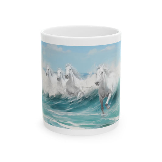 Seahorses Ceramic Art Mug 11oz